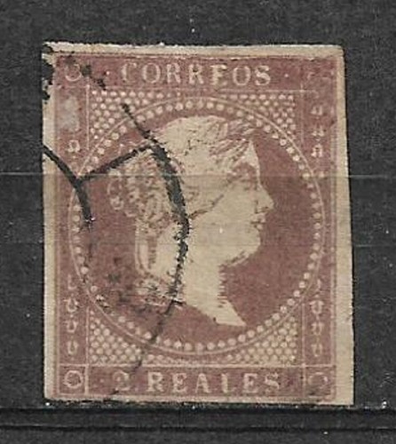 spain 1856 edifil 50 used - 22/27