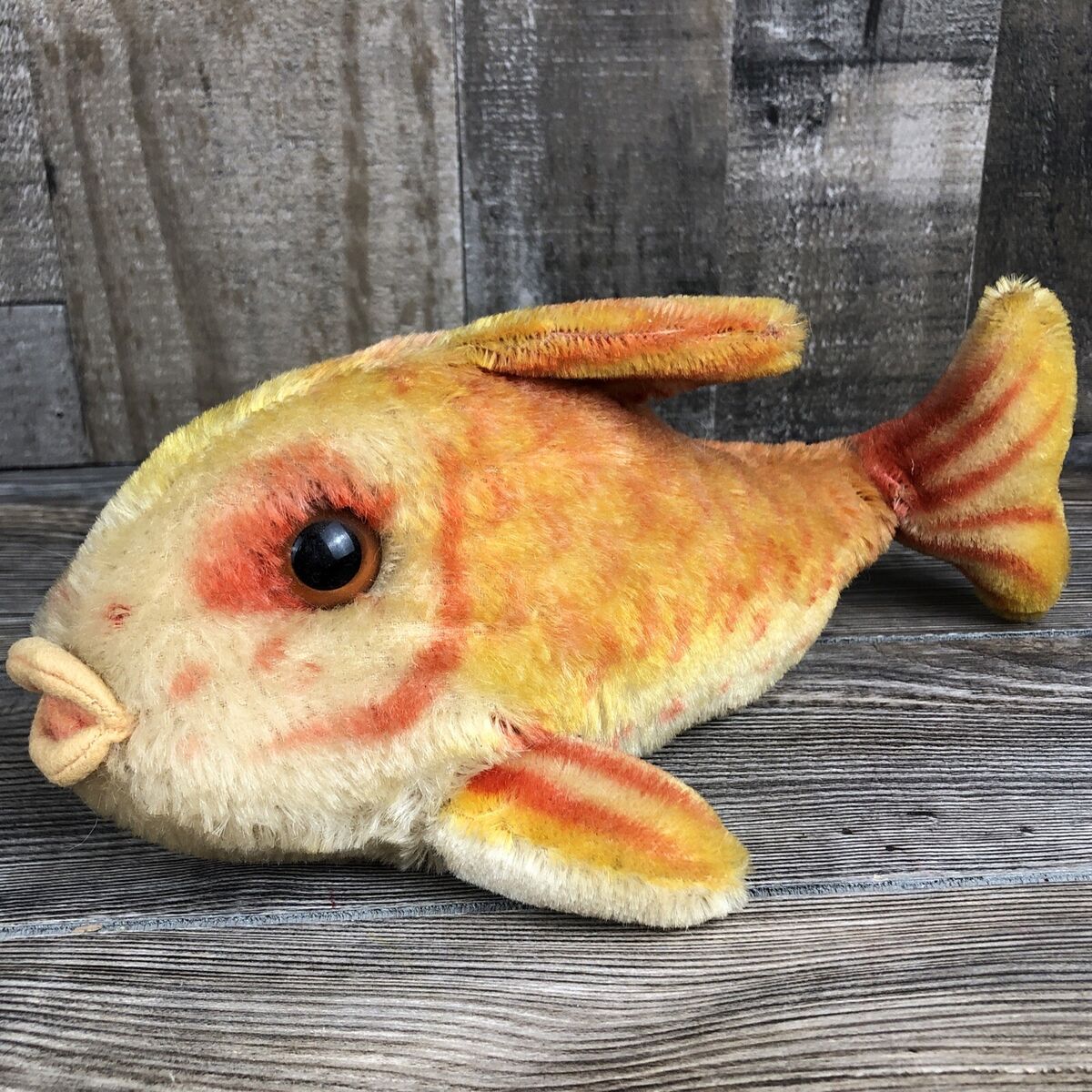 Vintage Steiff Flossy The Fish Goldfish Mohair Plush Toy | eBay Vintage Steiff Flossy The Fish Goldfish Mohair Plush Toy | eBay
