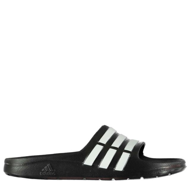  adidas  Duramo  Black white Slide in Sandal  Shoes  Unisex 