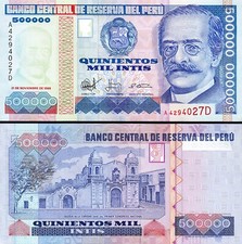 Peru 500000 - 500,000 Intis 21-11- 1988, UNC-, P-146