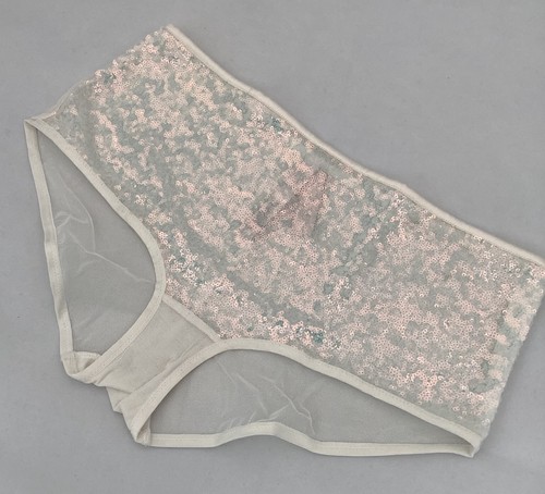 Victoria's Secret Dream Angels Off White Ivory Sequin Shorties - Size M - BNWT - 第 1/4 張圖片