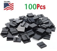 100pcs 5P Dupont Jumper Wire Cable Housing Female Pin Connector 2.54mm Pitch SD