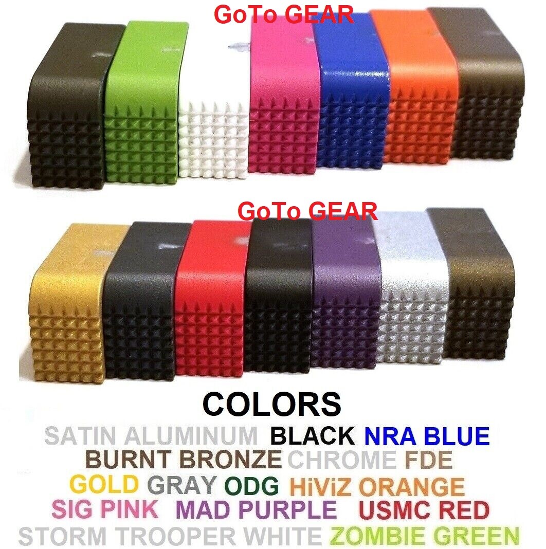 Extended Stippled Aluminum Magazine Release For GLOCK 43X and 48