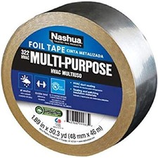 Premium Foil Tapes - 322-2-foil 2"x50 yds aluminum foil tape