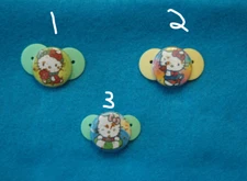 Small Magnetic Pacifier For Preemie Reborn Doll-Distressed Hello Kitty