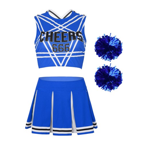 Cheerleading Costume Women High School Musical Costume Halloween Fancy Dress - Picture 20 of 75