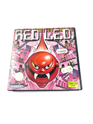 RED L.E.D. Spiel vor Commodore 64/128 von Starlight Diskette vintage