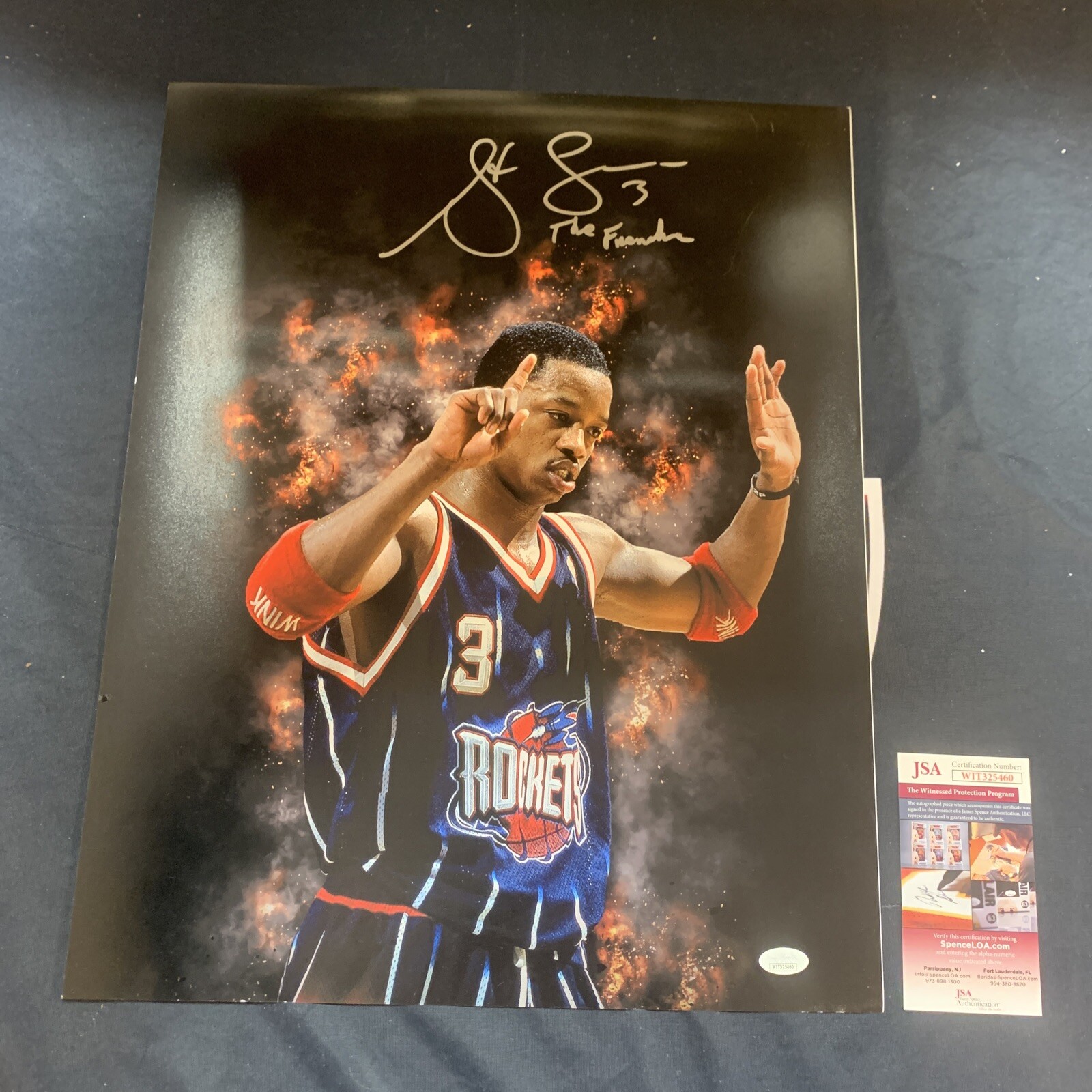 Steve Francis Autographed Houston Rockets 16x20 Photo