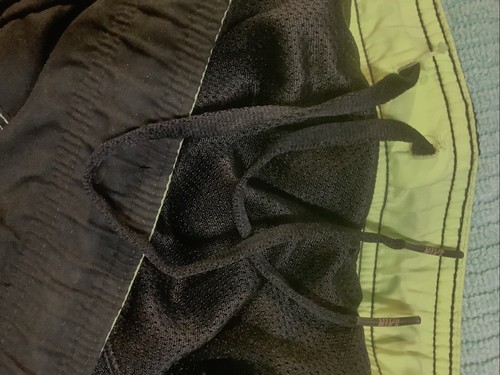 VINTAGE Nike Swim Trunks Lined Mens XL Black Shorts Bathing Suit Cargo - Picture 8 of 12