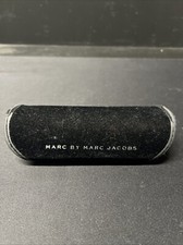 MARC by Marc Jacobs Black Velvet Soft Clam Shell Glasses Case Magnetic Closure