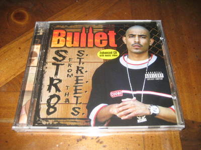 Chicano Rap CD BULLET - Str8 from tha Streets - Trouble Candyman 187 West Coast
