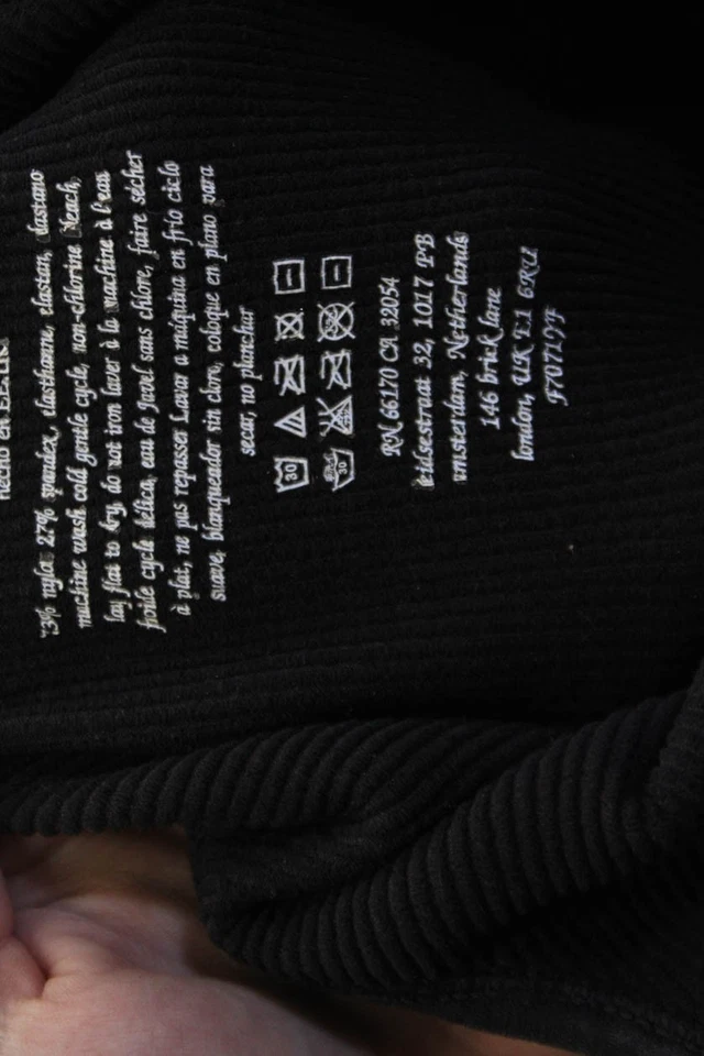 Mono deportivo acanalado con cuello cuadrado negro talla M/L FP Movement para mujer Foto 4 de 4