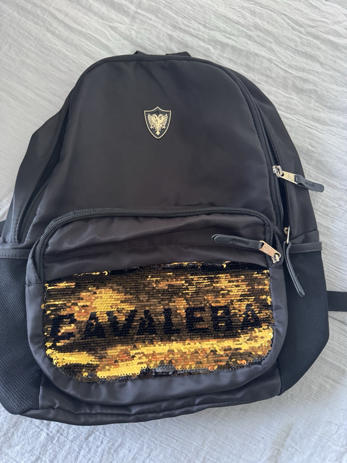 CAVALERA BLACK SEQUIN BACKPACK – REVERSIBLE “EXHA… - image 2