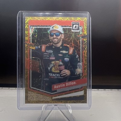 2024 Panini Donruss NASCAR Austin Dillon #27 Optic Orange Velocity Prizm 05/10