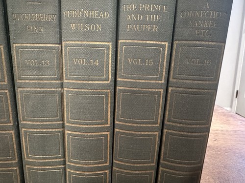 Complete Set of 25 Mark Twain Authorized Uniform Edition Antique 1911 Signed - Picture 12 of 23