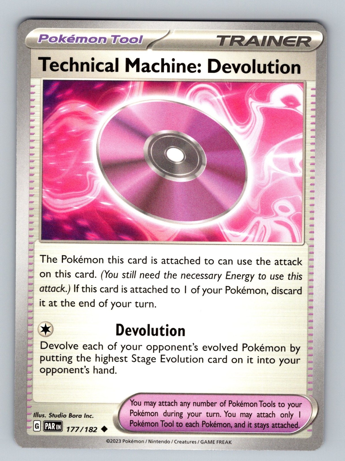 Technical Machine: Devolution 177/182 Pokémon Paradox Rift LP