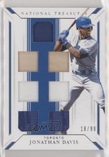 2019 National Treasures Game Gear Material Sevens 18/99 Jonathan Davis 5x8