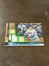 Pete Alonso 2022 Topps Tribute Bat Jersey /99