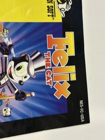 Felix the Cat (NES-FC-USA) (Nintendo NES, 1992) - MANUAL ONLY *AUTHENTIC see pic