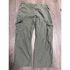 Aeropostale Utility Cargo Pants Mens XL Regular Olive Green Baggy Skater Cotton