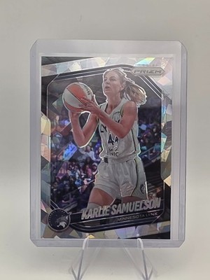 2025 Panini Prizm WNBA Karlie Samuelson Ice Prizm Parallel #102 Minnesota Lynx