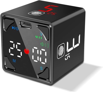 Ticktime Pomodoro Timer Würfel, Digitaler Produktivitäts-Timer, Pause & Fortsetzen,... 
