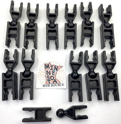 (12) K NEX Black Ball & Socket Connectors   USED OEM   Standard