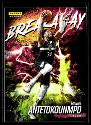 2021-22 Panini Instant Breakaway B18 Giannis Antetokounmpo Milwaukee Bucks