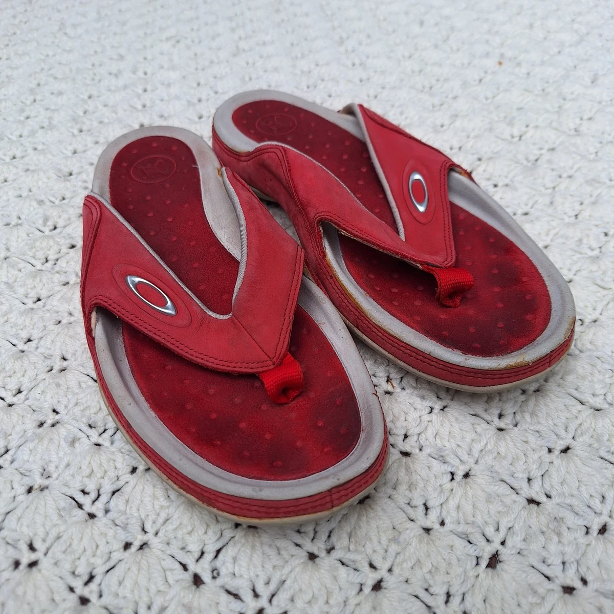 Oakley Maroon/Burgundy Men\'s Thong Sandals Oakley Men main image 4