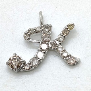 Jewelry Pendant Head Natural Diamond 0.5ct Platinum 3298118