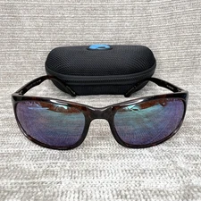 VTG Costa Del Mar Deep Blue DB-10 Sunglasses Tort Frames Polarized Mirrored 580P