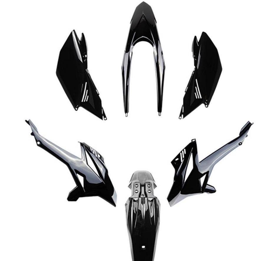 Carrosserie moto 50 pour Beta 50 RR 2012-2022 kit carénage noir Tun'r