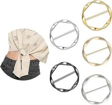 5pcs Metal Scarf Ring Clips