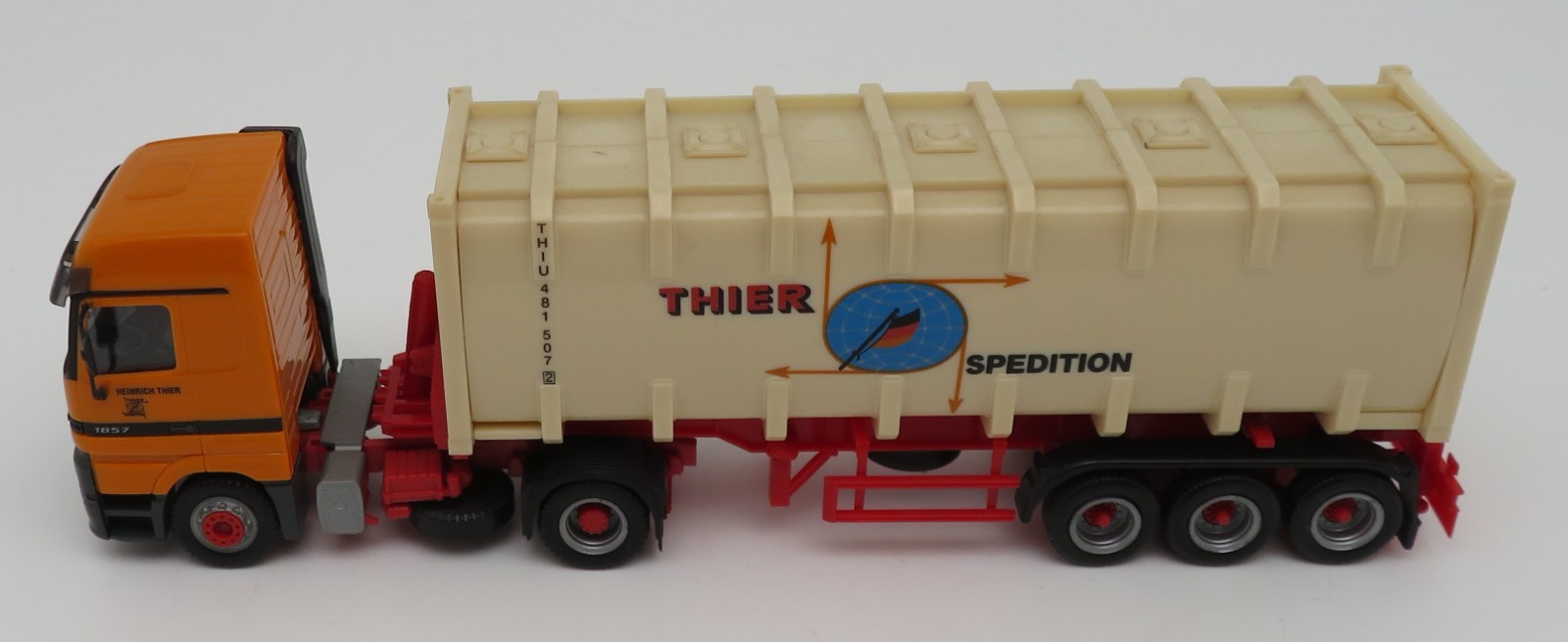 HERPA HO 1/87 CAMION MB MERCEDES ACTROS LH BULKCONTAINER THIER SPEDITION #144742