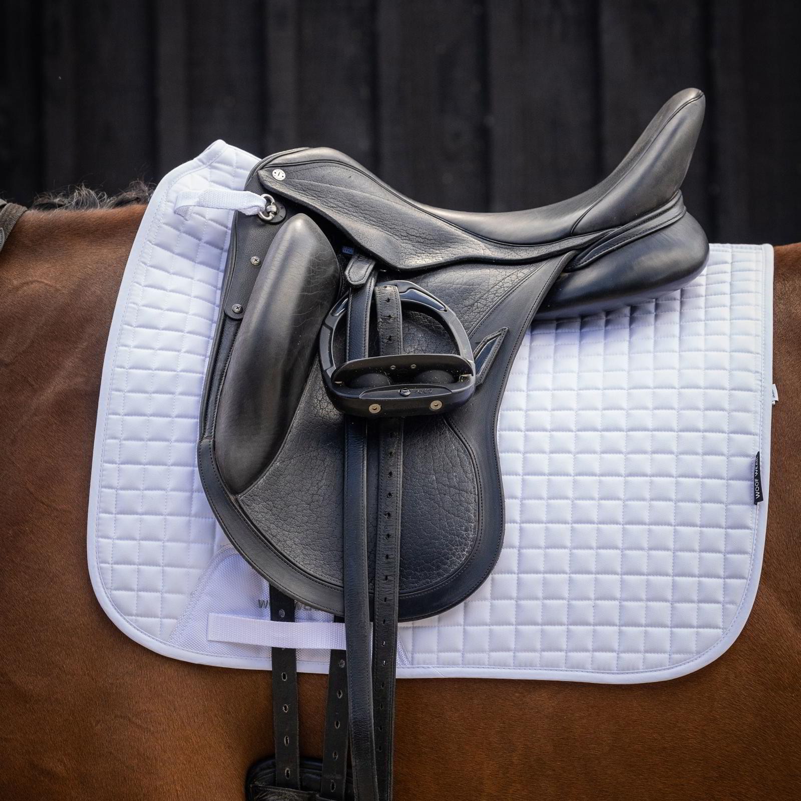 Woof Wear Pro Dressage Saddle Pad - White - Full Size