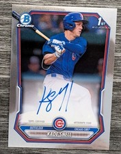 2026 Bowman Baseball Kade Snell #CPA-KSN Chrome 1st Auto Chicago Cubs