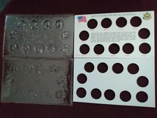 Silver Wartime nickel set cardboard holder and plastic sleeve for 11 war nickels