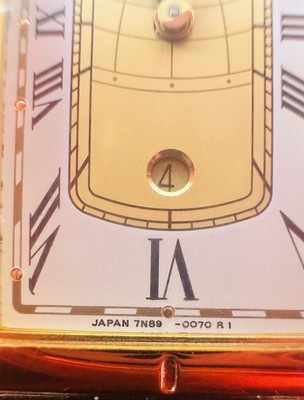 Vtg Seiko Quartz 7N89-5009 Age of Discovery Watch Gold Case Roman