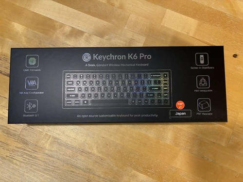 Keychron K6 Pro QMK/VIA Wireless Mechanical Keyboard Red Switch Used - 第 2/11 張圖片