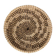 Handwoven Decorative Natural Fiber Basket 