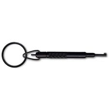 Zak Tool ZT11-LG Aluminum Extra Long Handcuff Key w/ Swivel Key Ring, Black