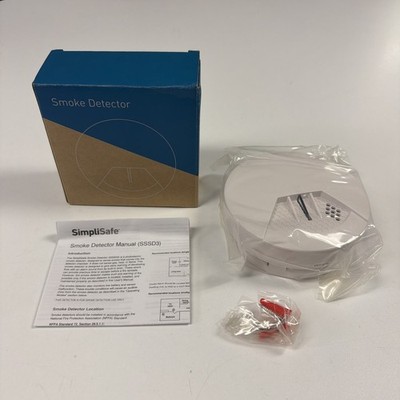 New SimpliSafe SD3 Smoke Detector Alarm SSSD3 White