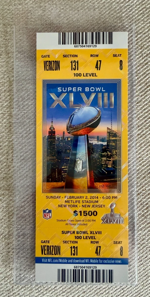 Super Bowl In Vintage Sports Ticket Stubs for sale | eBay