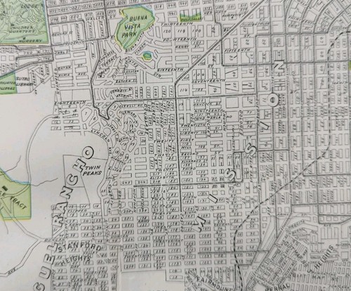 Vintage 1901 SAN FRANCISCO CALIFORNIA Map 22"x14" Old Antique Original PRESIDIO - Picture 9 of 14