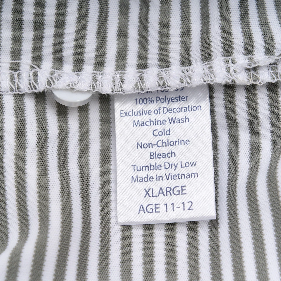 Polo de golf University of Tennesse juvenil XL gris a rayas rendimiento elástico Foto 4 de 4