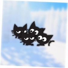 2 Pack Cute Kitty Cat Mirror Decal   Peeking Cat Design for Rear View Mirror,