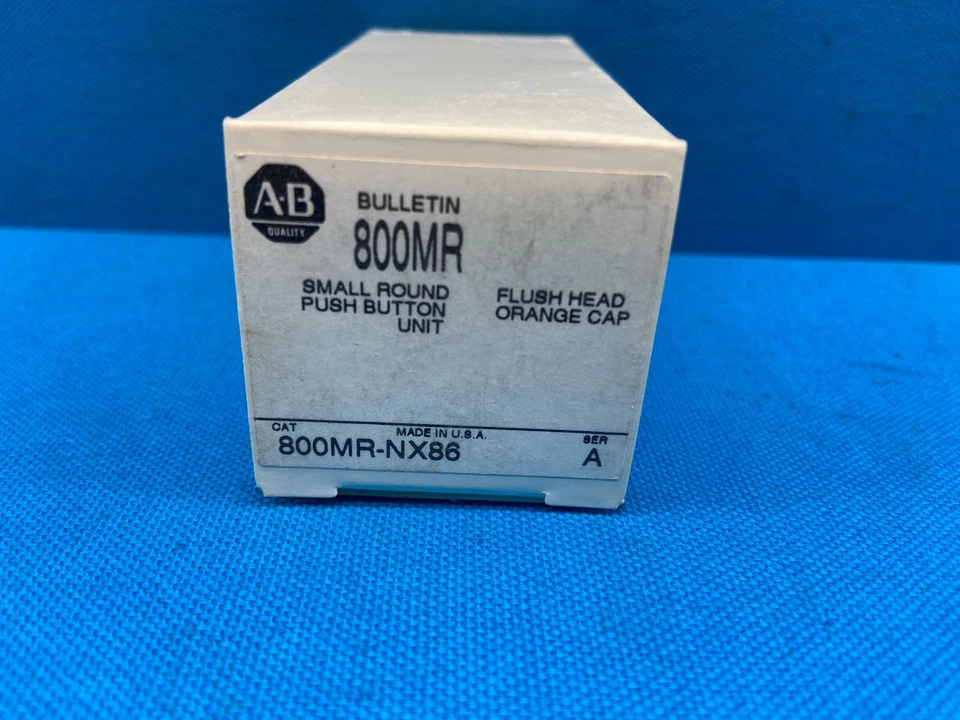 Interruptor pulsador naranja de repuesto Allen Bradley 800MR-NX86 serie A Foto 2 de 4