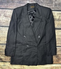 VTG Collectible Gold by Giorgia Sant Angelo Blazer Jacket Womens 10 Linen Blend