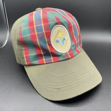 BSA Green Plaid Webelos M/L Snapback Cap Hat Twill Boy Scouts of America, No Pin