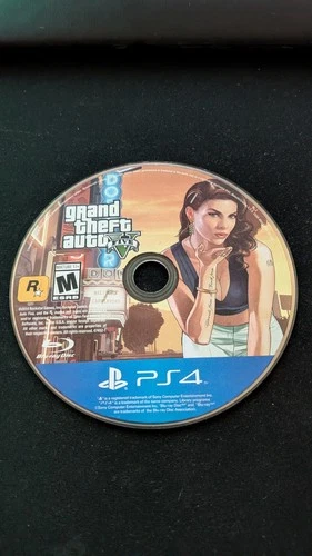 Grand Theft Auto V 5 (Sony PlayStation 4, 2014) PS4 Disc Only Tested